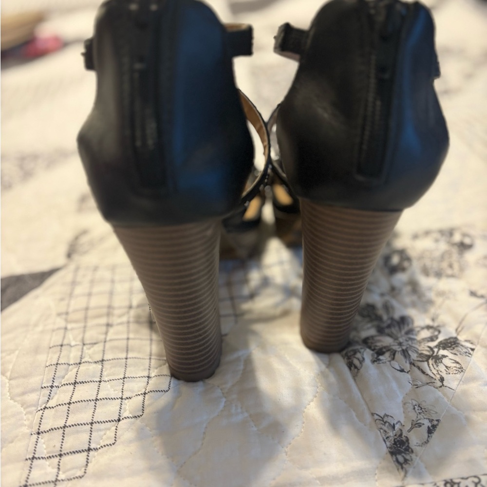 Report Black Studded Strappy Heels - Picture 4 of 5